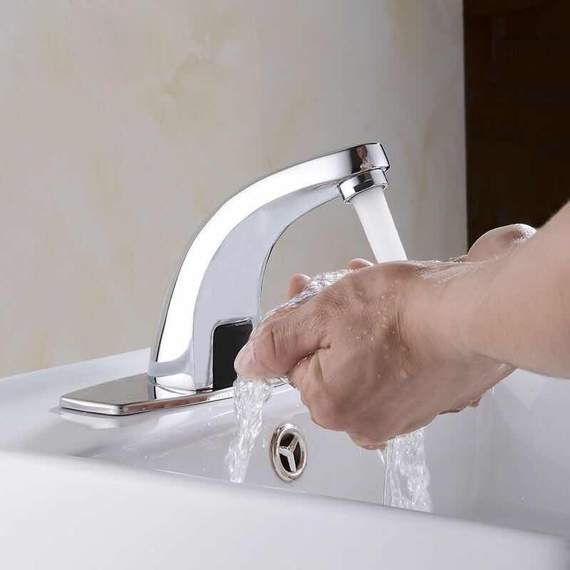 Nanan Guanshu sanitary ware china supplier new design Electronic Automatic black sensor faucet