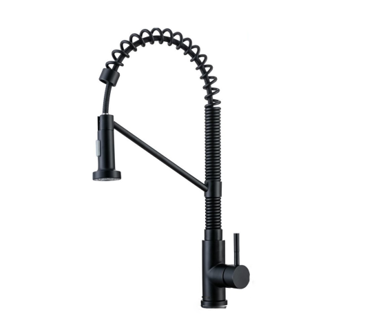 Nanan guanshu sanitary ware cheap price high quality hot selling black tap pull down kitchen faucet