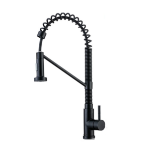 Nanan guanshu sanitary ware cheap price high quality hot selling black tap pull down kitchen faucet