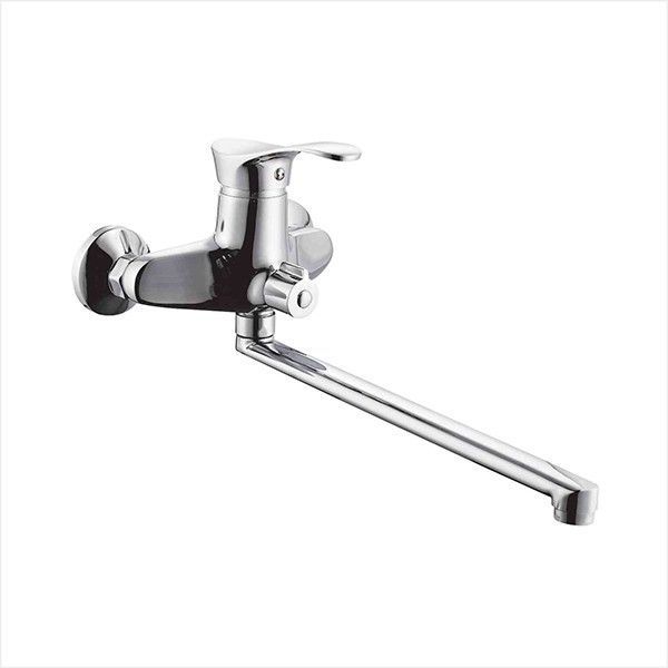 Nanan Guanshu sanitary ware high pressure Chrome robinet cheap stock hot and cold double brass kitchen faucet