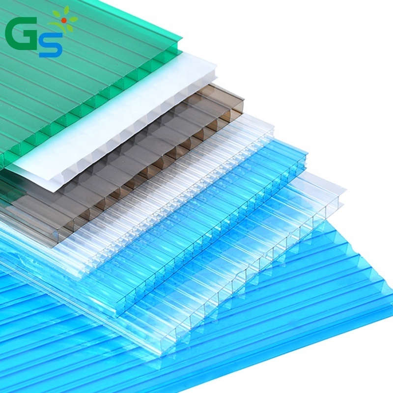 100% Raw Material Sun Board 8Mm Plastic Roofing Sheet Skyligh Polycarbonate Hollow Sheet