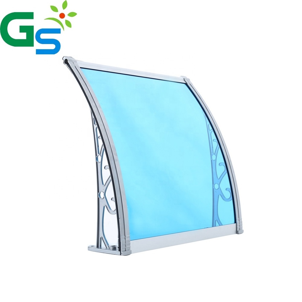 Cheap Price Diy Black Plastic Bracket Polycarbonate Hollow Sheet Sunshade Aluminum Awning