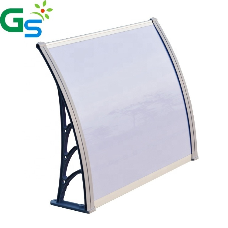 Cheap Price Diy Black Plastic Bracket Polycarbonate Hollow Sheet Sunshade Aluminum Awning