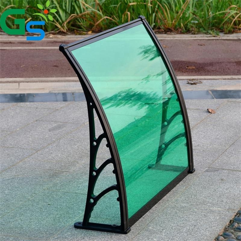 Cheap Price Diy Black Plastic Bracket Polycarbonate Hollow Sheet Sunshade Aluminum Awning