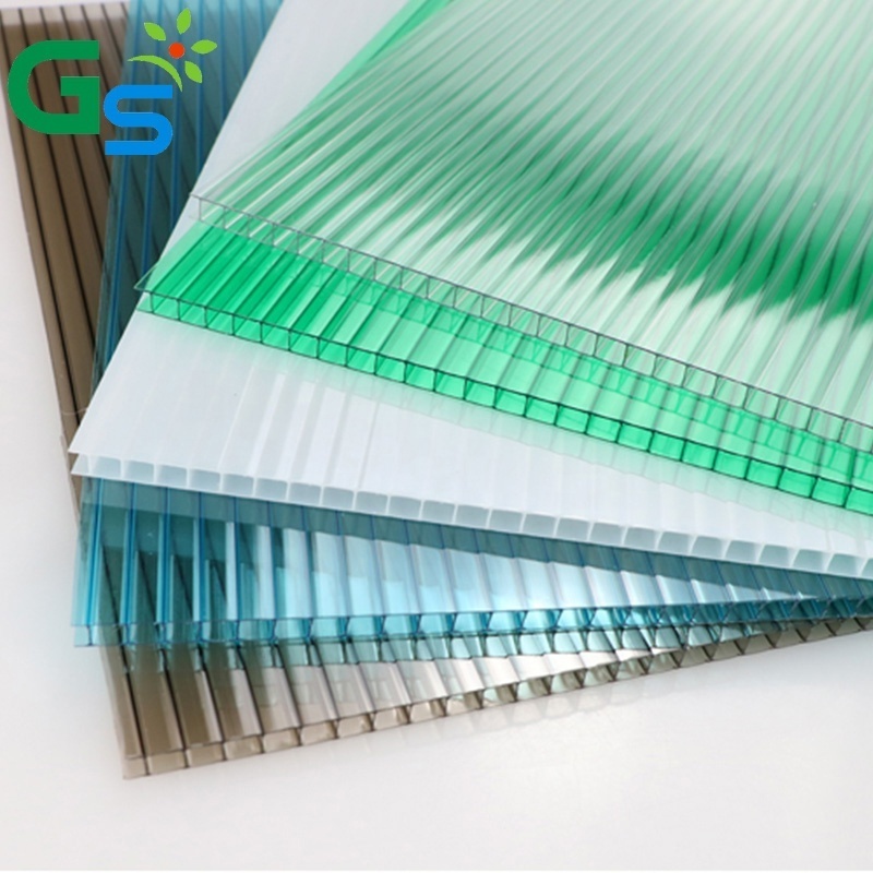 Sri Lanka Raw Material Price Polycarbonate Roofing Sheets 8mm Plastic Twin Wall Hollow Sheet For Home Building