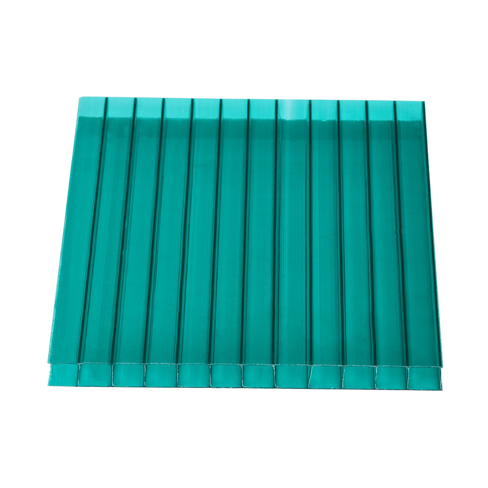 Wholesale customized 4mm/6mm/8mm/10mm hollow twinwall polycarbonate panel sheet for skylight