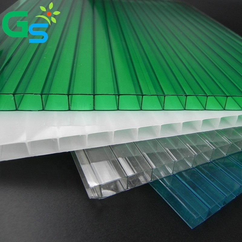 Sri Lanka Raw Material Price Polycarbonate Roofing Sheets 8mm Plastic Twin Wall Hollow Sheet For Home Building