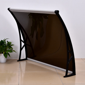 OEM custom multiple colors outdoor polycarbonate awning front door canopy PC balcony awning canopy