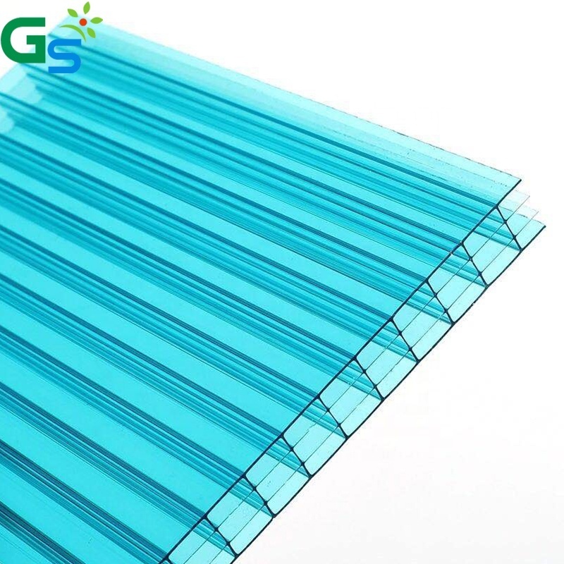 Bayer Raw Material 10Mm Clear Polycarbonate Hollow Sheet Pc Roofing Sheet For Skylight Sun Board Sheets