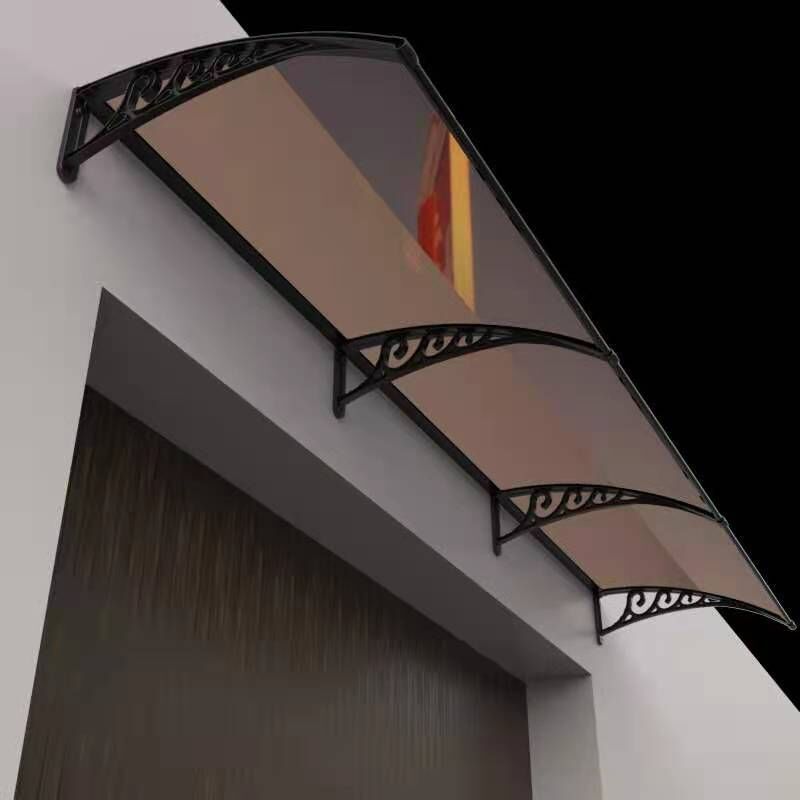 Door Canopy Front Door Or Window Canopy Arched Awning Polycarbonate Sheets Rain Snow Protection Cover Eaves Canopy