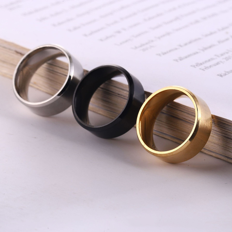 Top Quality Stainless Steel Ring Blanks Popular Titanium Ring For Men