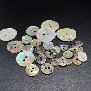 Natural Shell Buttons with Irregular Panels Decorative Elements for Enhanced Aesthetics