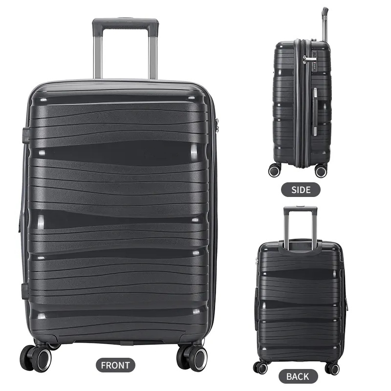 Modern Waterproof PP Expandable Suitcase Luggage With 4 Spinner Wheels Carry On Bag And Case For Sky Travel 20 24 28 inch