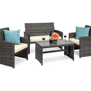 Garden Terrace Table And Chair Set High Quality Outdoor Rattan Furniture