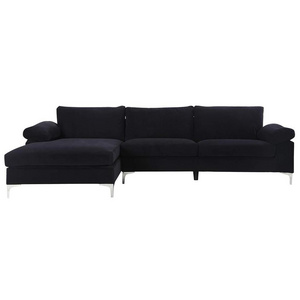 Multi Color Big Size 262 cm Sectional Sofa  L Shape Corner Sofa Bed With  Chaise