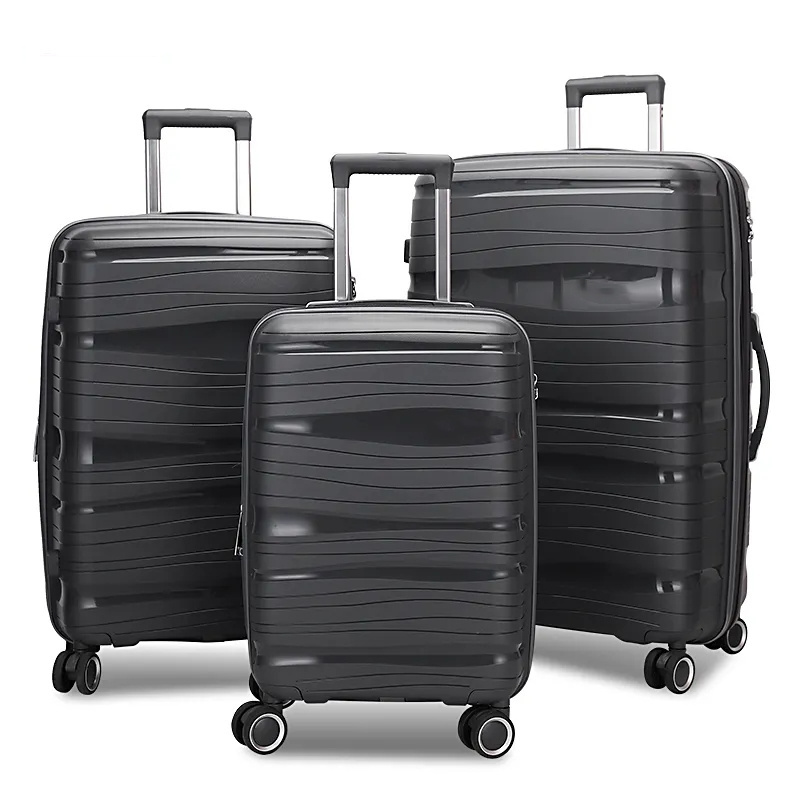 Modern Waterproof PP Expandable Suitcase Luggage With 4 Spinner Wheels Carry On Bag And Case For Sky Travel 20 24 28 inch