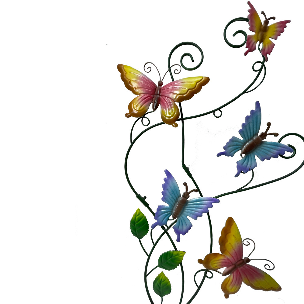 New garden Stakes Outdoor metal butterfly plant garden decorative stakes decorate the lawn garden