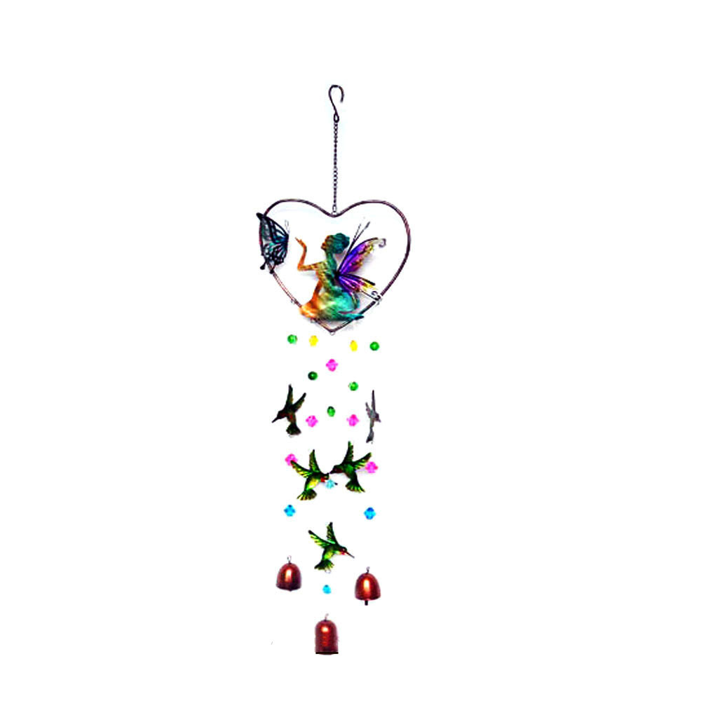 Memorial Wind Chime Angel Figurine Windchime Customized Metal Home Decoration Garden Decoration 01 Piece in BOX Painting Painted