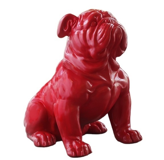 red bull dog statue custom bulldog sculpture