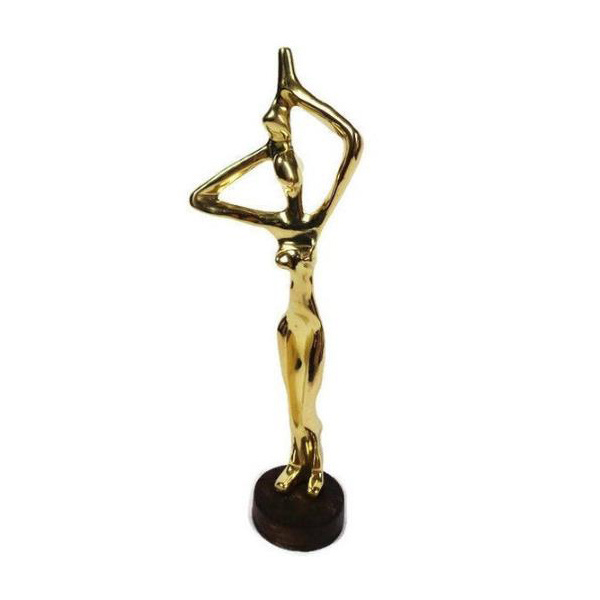 Abstract Art Sculpture Antique Nude Woman Brass Statue, Naked Women Statuette Figure for Corporate Gifts