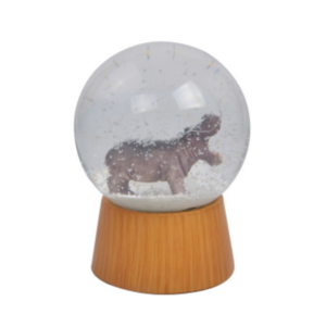 Hippo gifts Resin Water ball Hotel Home Decoration Hippo snow globe