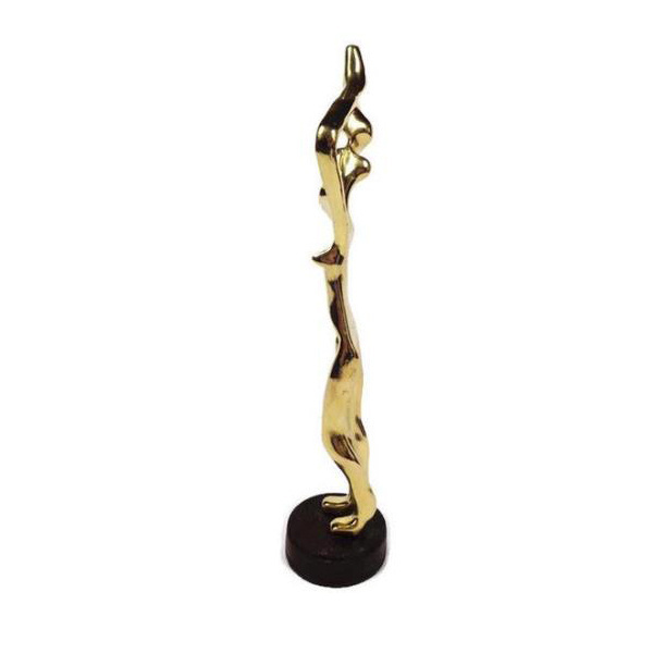 Abstract Art Sculpture Antique Nude Woman Brass Statue, Naked Women Statuette Figure for Corporate Gifts