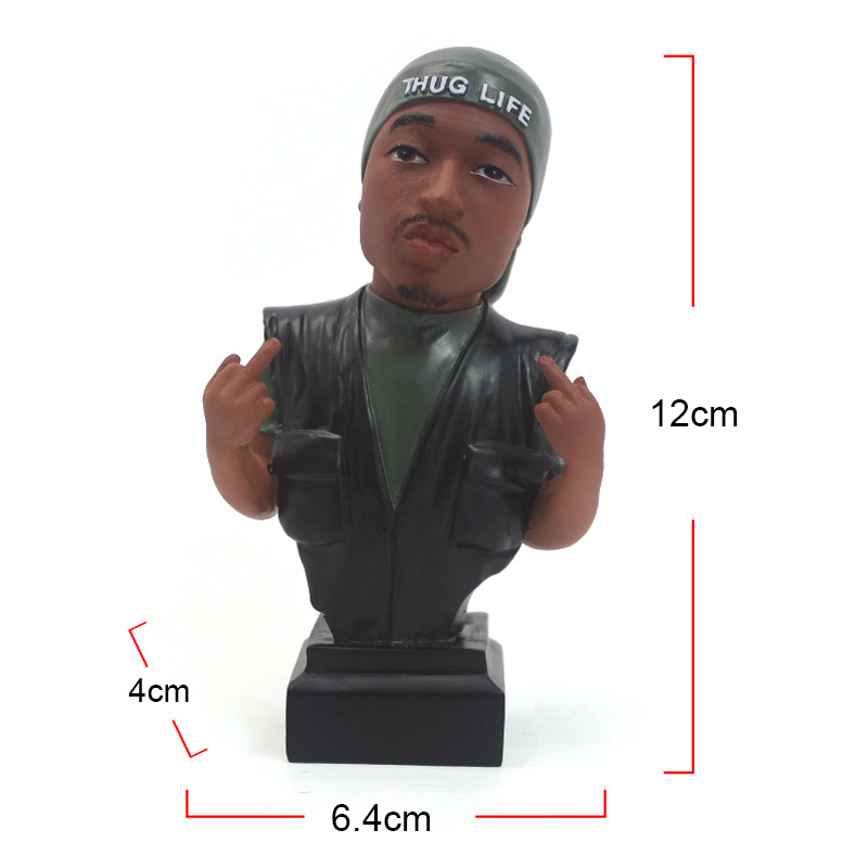 15cm NOTORIOUS B.I.G. BIGGIE SMALLS BIG POPPA HIP HOP RAP ACTION FIGURE AND TUPAC