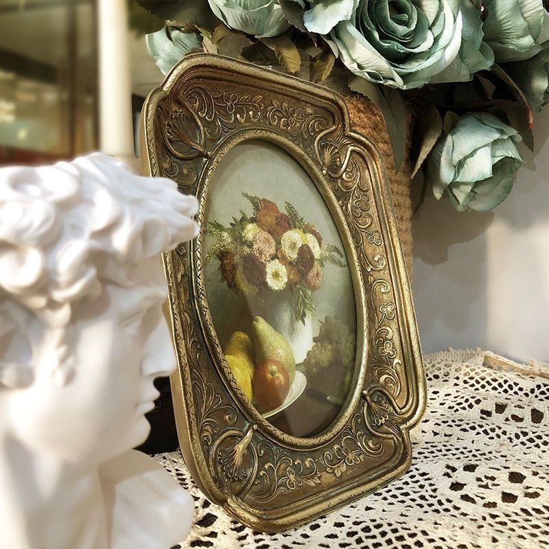 European Style Go Back To Past Raised Pattern Wall-Hanging Wedding Decoration Photo Frame