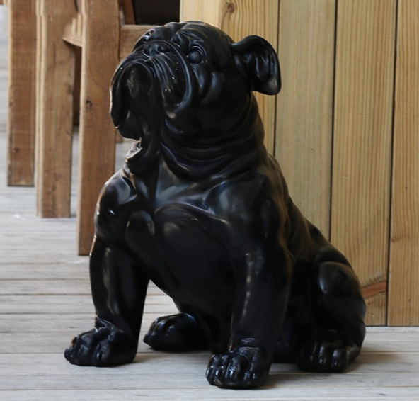 red bull dog statue custom bulldog sculpture