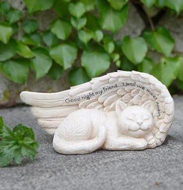 Pet/Angel Garden Outdoor Remembrance dog memorial Decoration, resin Grave Marker Tribute dog statues pet memorial stone