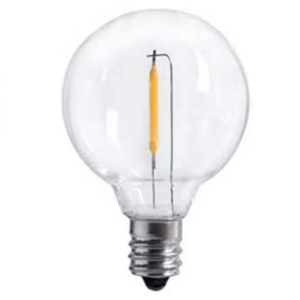 UL E12 120V Edison Filament G40 Shatterproof LED Replacement Bulb for Retro Lighting