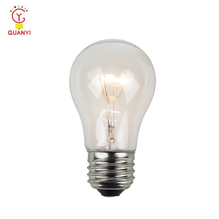 UL 15W A15 Clear Replacement Incandescent Retro Bulb