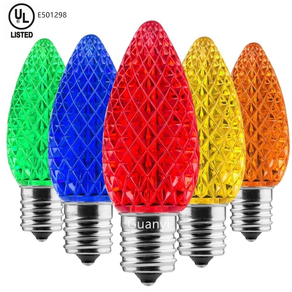 UL Commercial Grade Dimmable LED Replacement C9 Christmas Lights Bulb