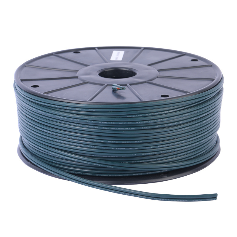 250' roll SPT-1 18/2 18 Gauge Wire Zip Cord UL List Electrical Wire 18 AWG Christmas Extension Lamp Wire Cord