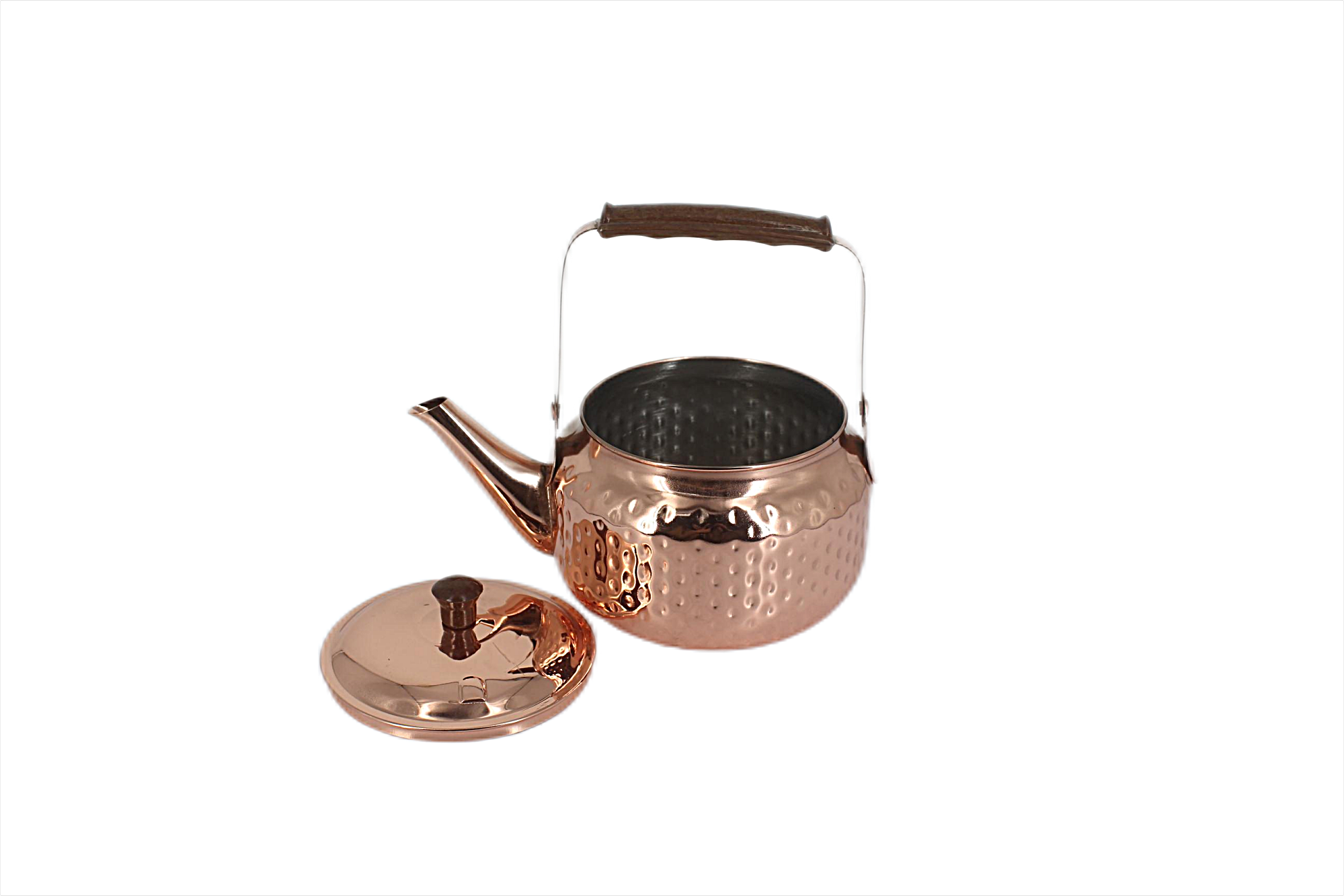 Modern Pure Copper hammered Tea Pot Home Kitchen Catering Coffee Serving Tea Warmer Pot Coffee Kettle