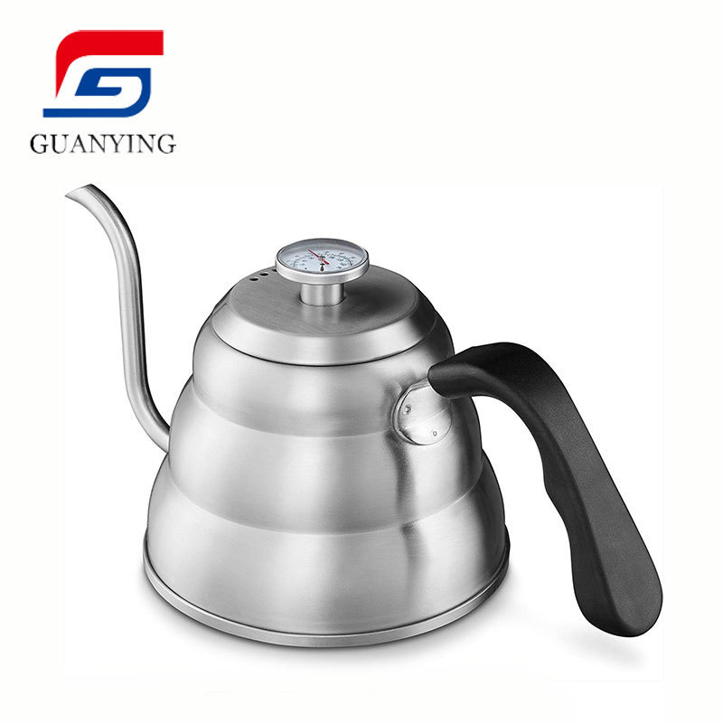 for Exact Temperature with Built In Thermometer  40OZ 1.2 Liter Gooseneck Pour Over Coffee Kettle Stainless Steel