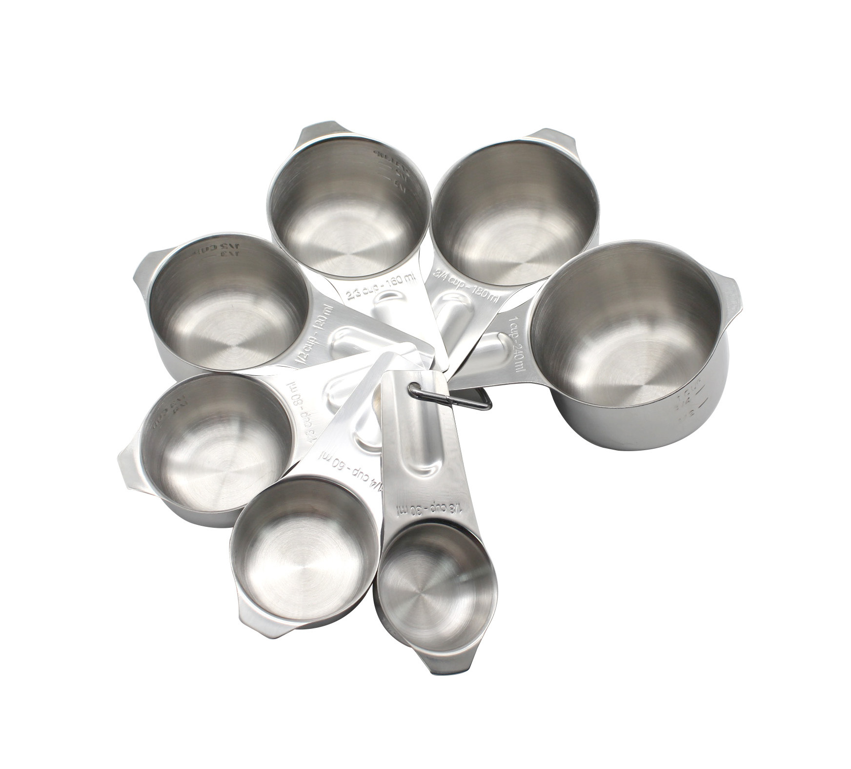 kitchen measuring spoons 7PCS stainless steel customized  measuring cups set for baking