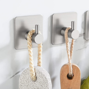 Heavy Duty Coat Hooks Stainless Steel Adhesive Wall Hook