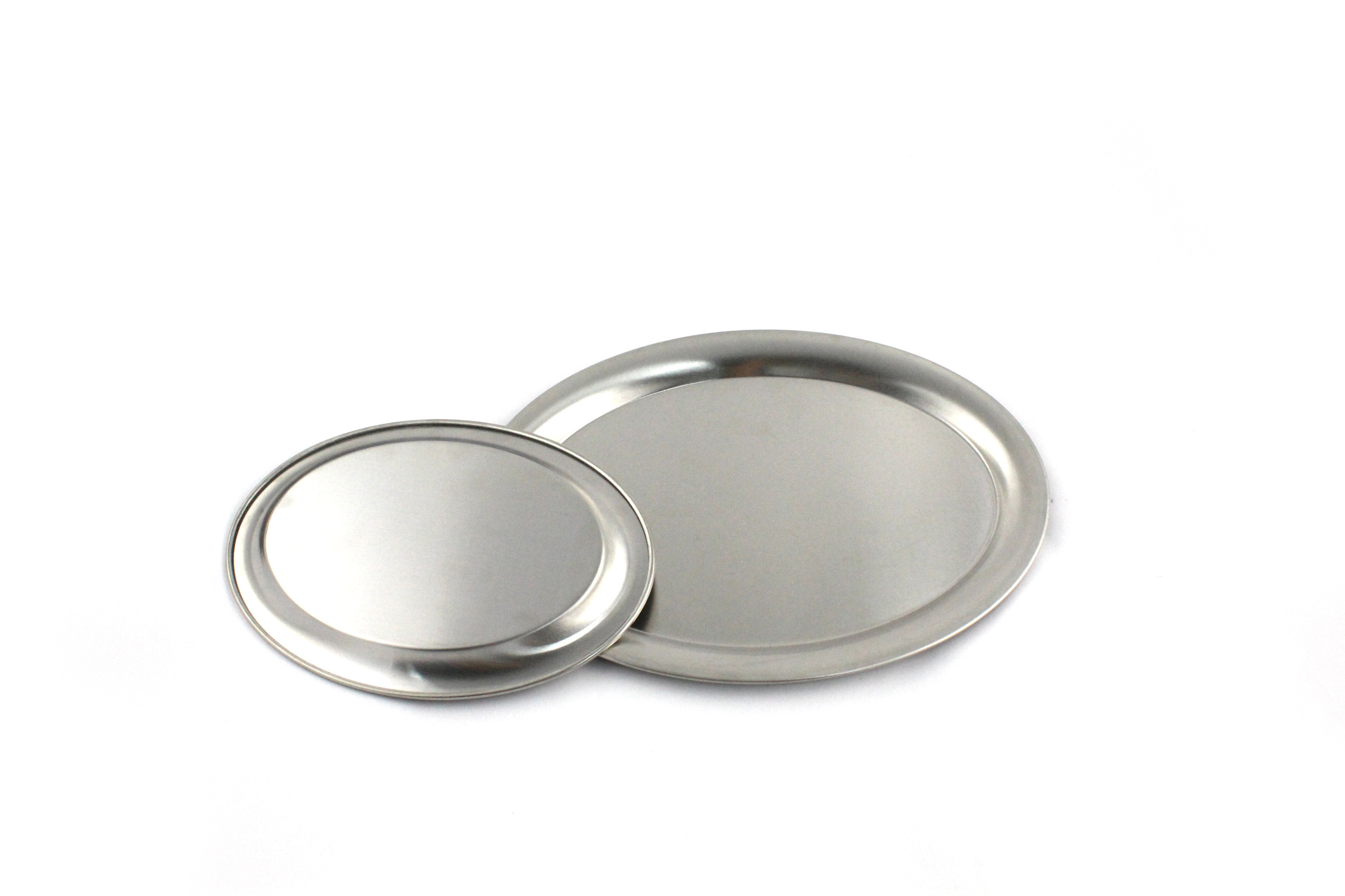 Stainless Steel oval Plate,  Stainless Steel Plates, Reusable Metal Dinner Plates for Outdoor Picnic