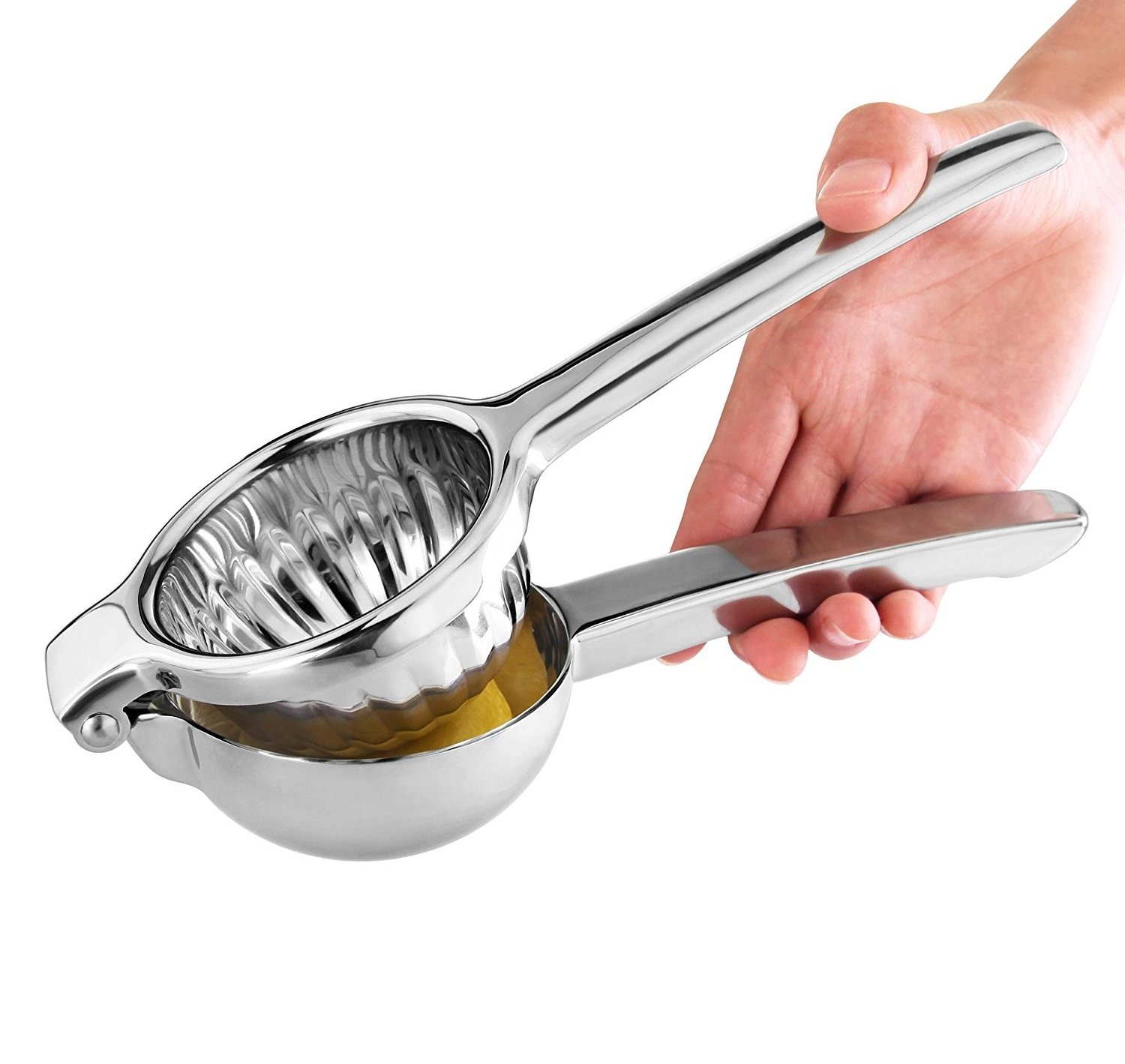 Lemon Squeezer Stainless Steel with Premium Quality Heavy Duty Solid Metal Squeezer Bowl Manual Citrus Press Juicer