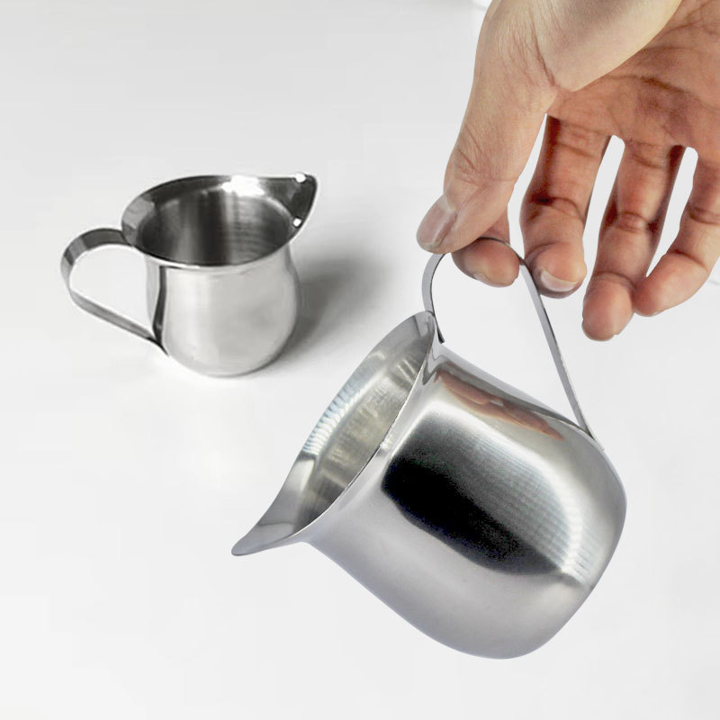 Custom Kitchen Accessories Milk Pitcher Coffee Pot Coffee Milk Pitcher With Handle powdering milk pot stainless steel