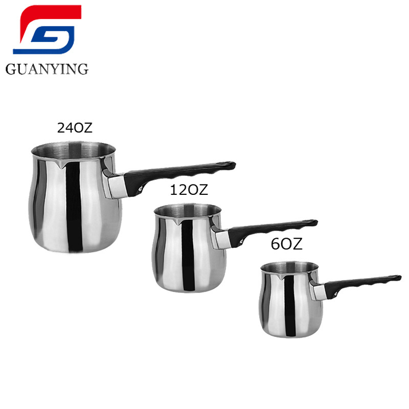 Stainless Steel Milk Frothing Jug Espresso Pots Turkish Pot Coffee Warmer