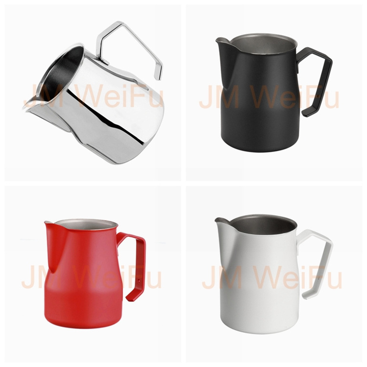 wholesale coffee jug Stainless Steel Black Coated Frothing Pitcher Milk Jug