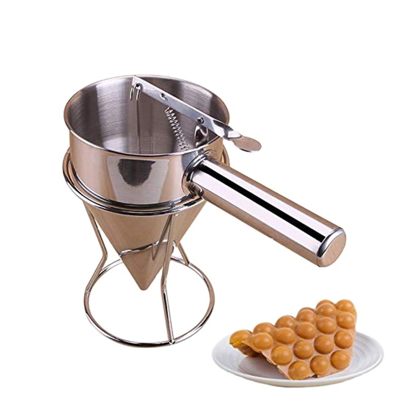 Octopus Balls Tools with Rack Cupcakes Baking Honey Dispenser Stainless Steel Funnel Kitchen Utensils