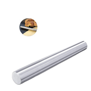 45cm Professional French Rolling Pin for Baking Stainless Steel Rolling Pin