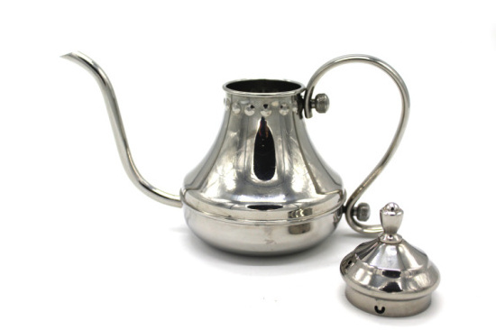 650ml Stainless Steel Pour Over Coffee and Tea Kettle for Home Cafe Long Narrow Spout Gooseneck Tea Pot