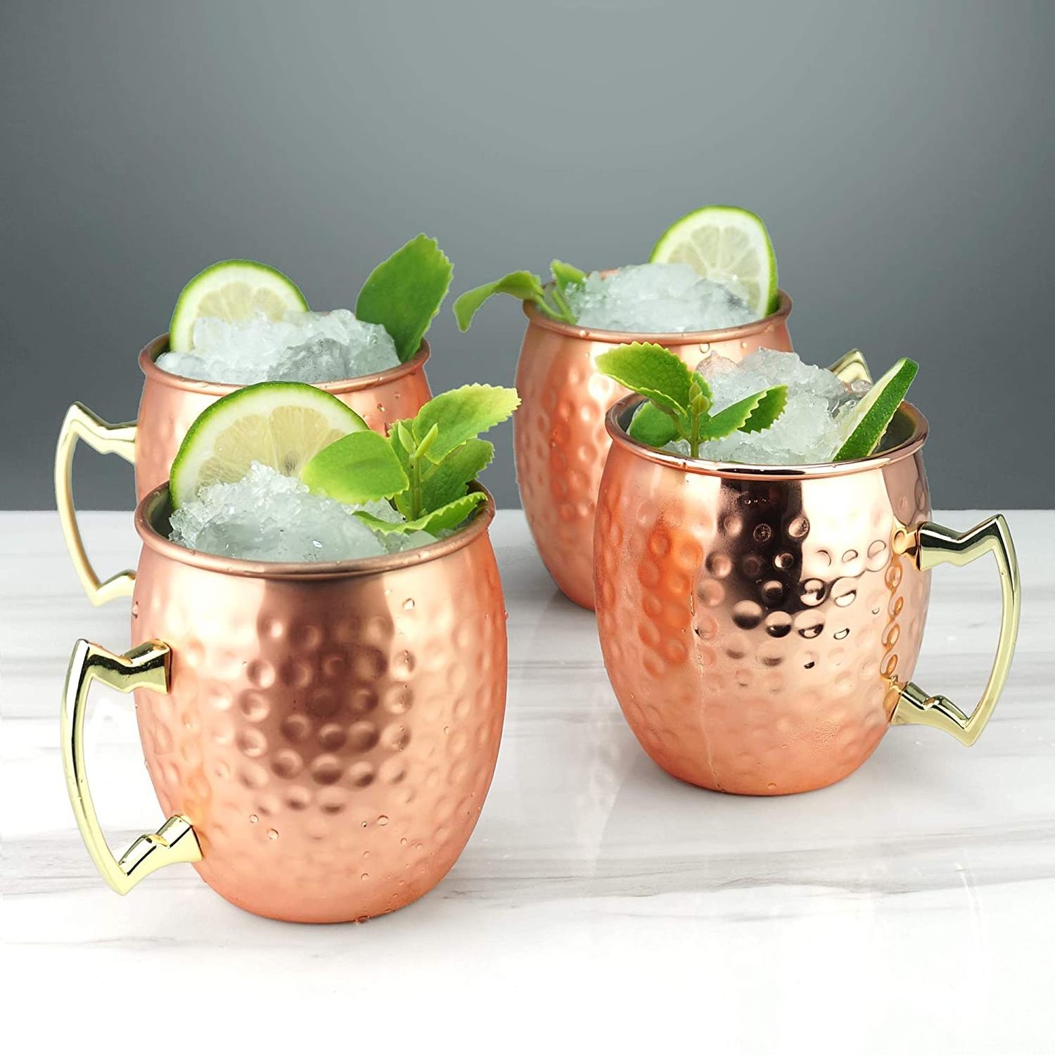 Moscow Mule Copper Mug Sublimation Copper Plated Stainless Steel multi-colored metal hot cold drink beer mug cup