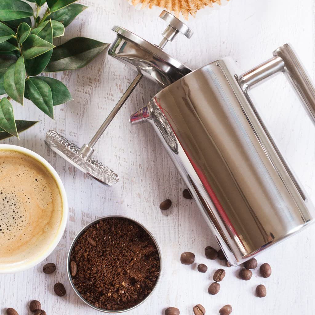 ready to ship 350ml 800ml 1L double wall stainless steel Coffee French Press