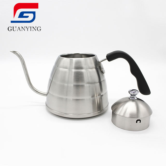 Retail 900ml 304 stainless steel gooseneck drip coffee drip pot kettle pour over kettle