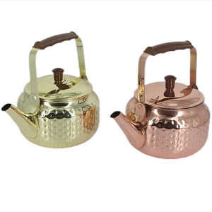 Modern Pure Copper hammered Tea Pot Home Kitchen Catering Coffee Serving Tea Warmer Pot Coffee Kettle